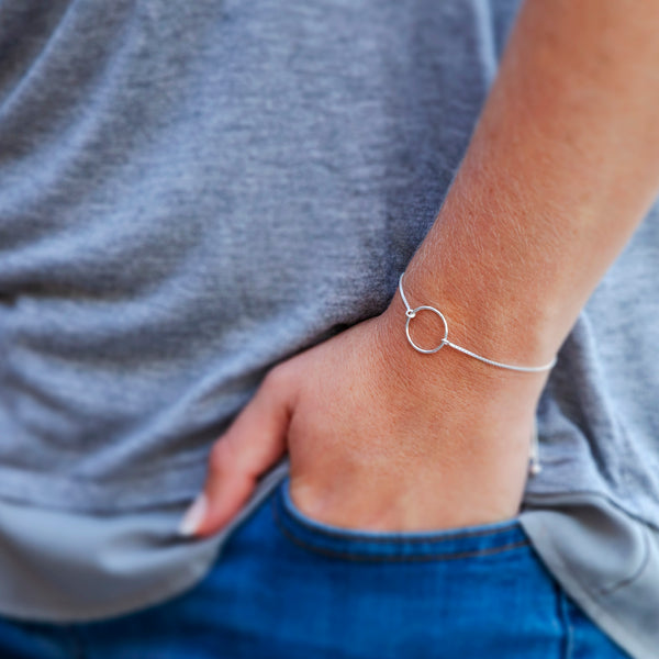 Sterling silver bolo bracelets for family - custom silver bracelets for moms, daughters, grandmas, or granddaughters.