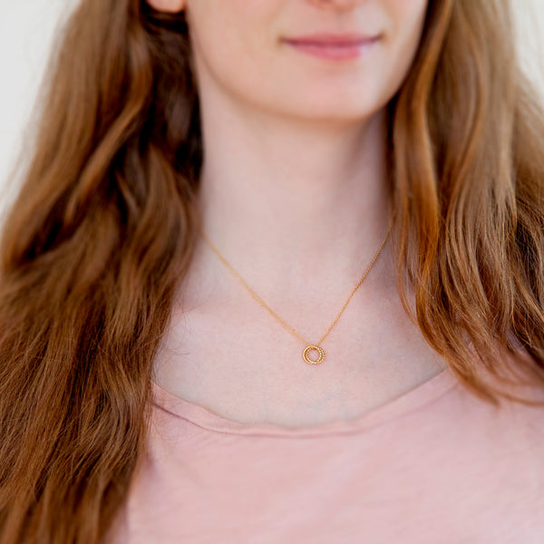 Personalized necklace - gold two best friends necklaces  - 14 karat gold filled custom jewelry for friend or sister