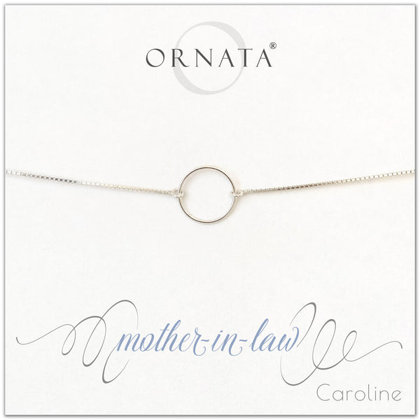 Mother in law personalized sterling silver bolo bracelet. Our custom bracelets make good mother in law gifts. Great mother’s day gift.