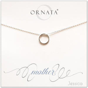 Mother or Mom - personalized silver necklaces. Our sterling silver custom jewelry is a perfect gift for mothers, daughters, granddaughters, grandmothers, sisters, best friends, wives, girlfriends, and family members. Also a good gift for Mother’s Day. 