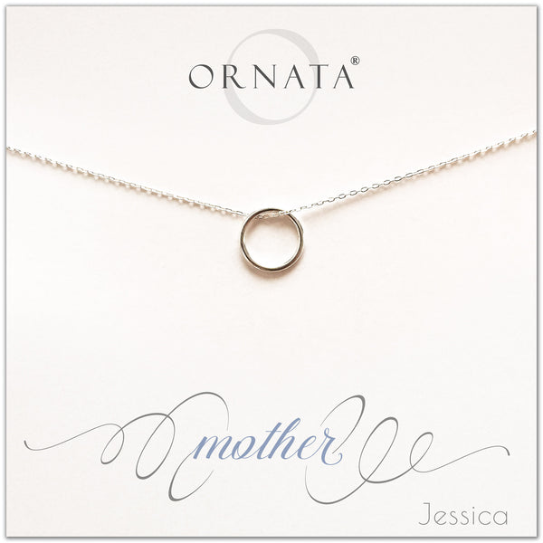 Mother or Mom - personalized silver necklaces. Our sterling silver custom jewelry is a perfect gift for mothers, daughters, granddaughters, grandmothers, sisters, best friends, wives, girlfriends, and family members. Also a good gift for Mother’s Day.