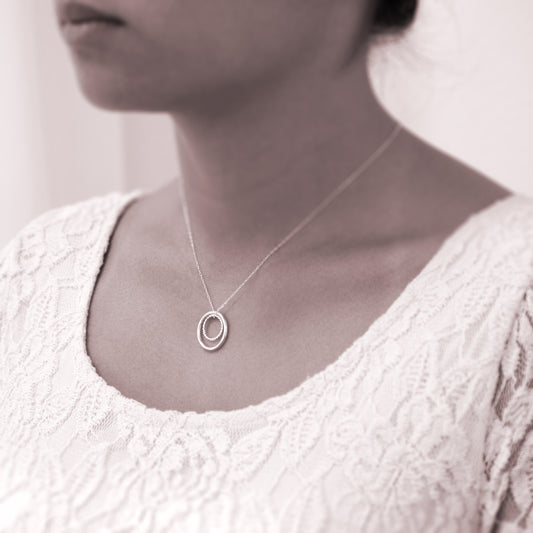Personalized necklace - silver teacher necklaces - sterling silver custom jewelry for a teacher. Appreciation gift or teacher gift