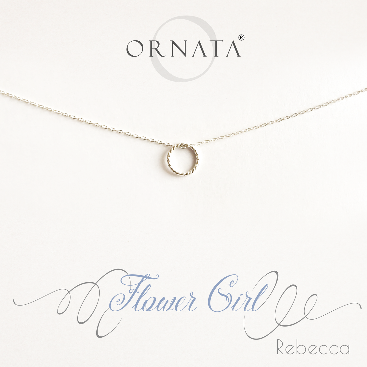 Flower Girl Necklace in Sterling Silver