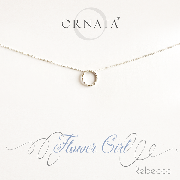 Flower Girl Necklace in Sterling Silver
