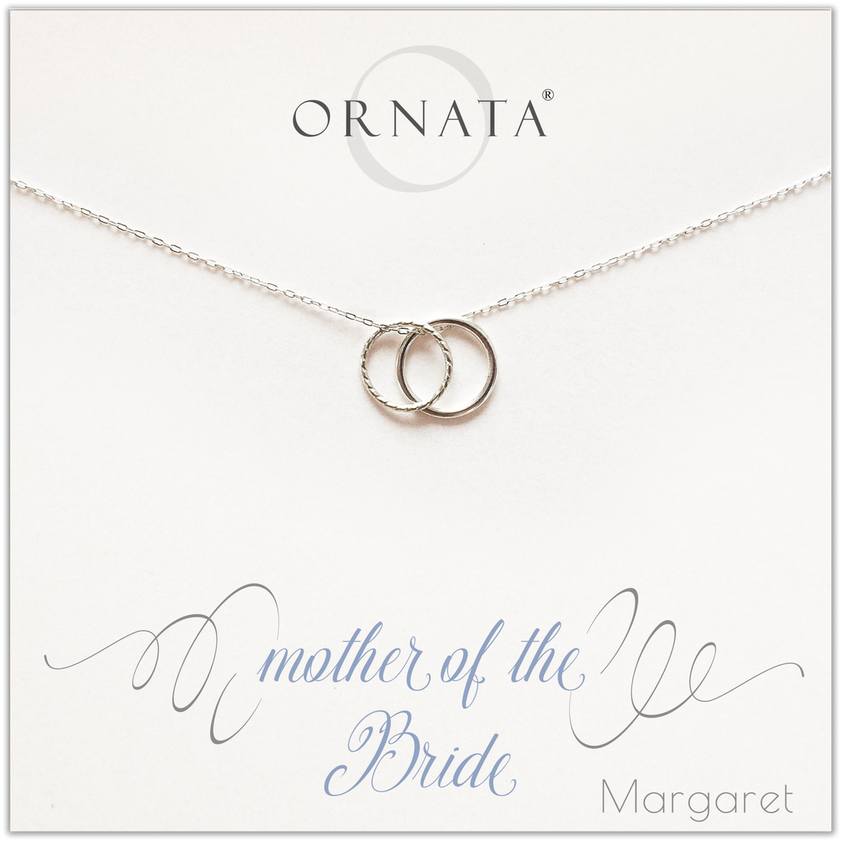 Mother of the Bride Necklace in Sterling Silver