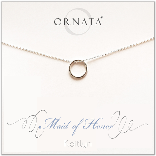 Maid of Honor Necklace in Sterling Silver