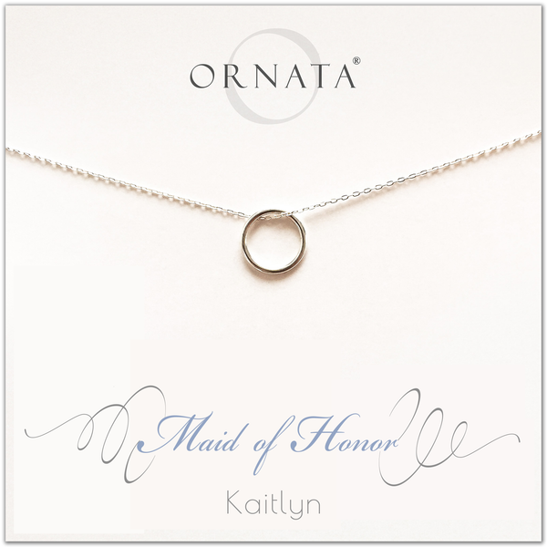 Maid of Honor Necklace in Sterling Silver