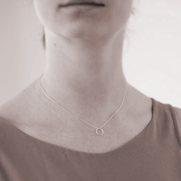 Flower Girl Necklace in Sterling Silver