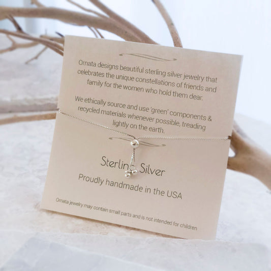 Personalized bracelet - sterling silver friendship bracelet for six best friends - custom jewelry for friend or sister 