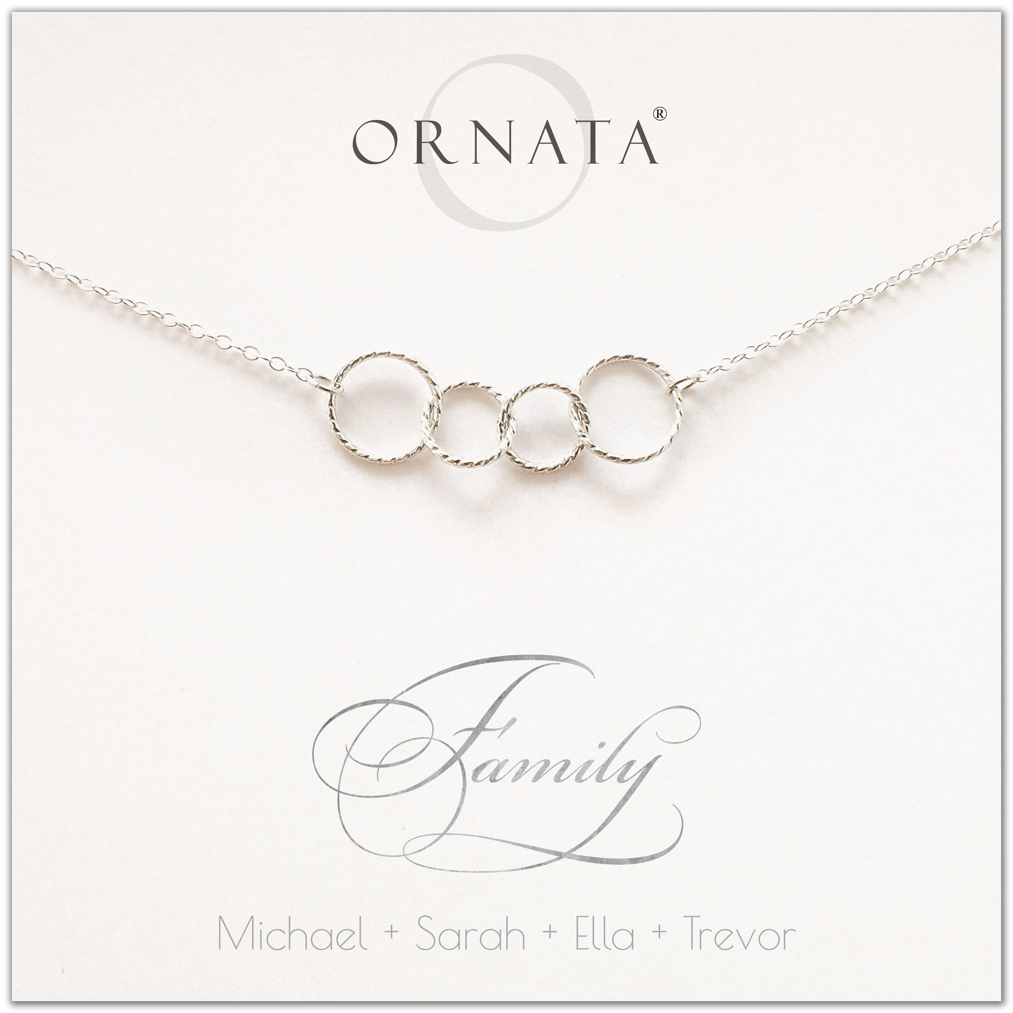 Family of 2025 four necklace