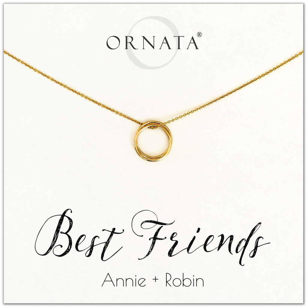 Gold Filled “Best Friends Necklace | Friends & Sisters 20" / 14K Gold Filled