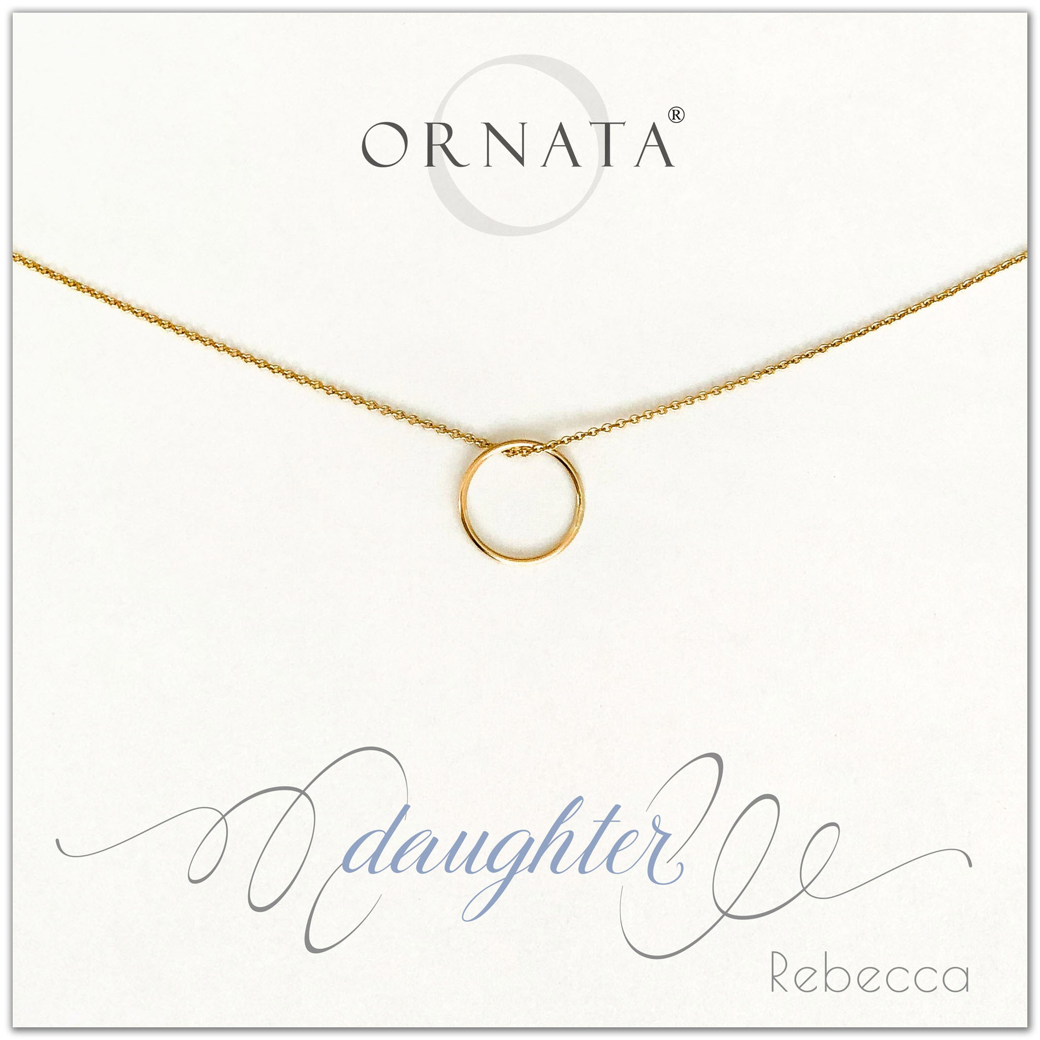 Daughter” Generations 14K Gold-filled Necklace on Personalized