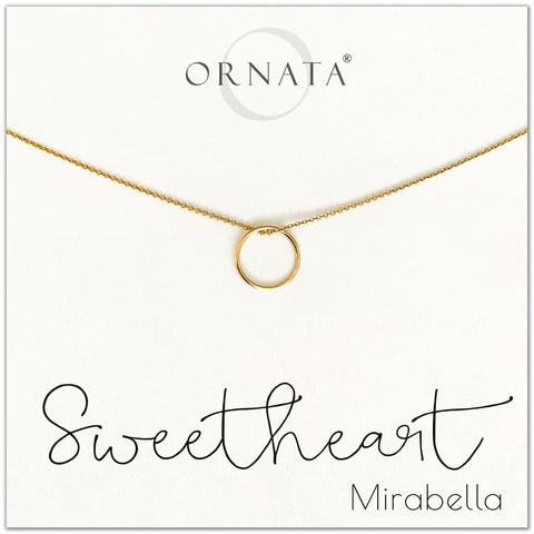 Sweetheart - personalized gold necklaces. Our 14 karat gold filled custom jewelry is a perfect gift for girlfriends, wives, daughters, mothers, loved ones, friends, sisters, and family members. 