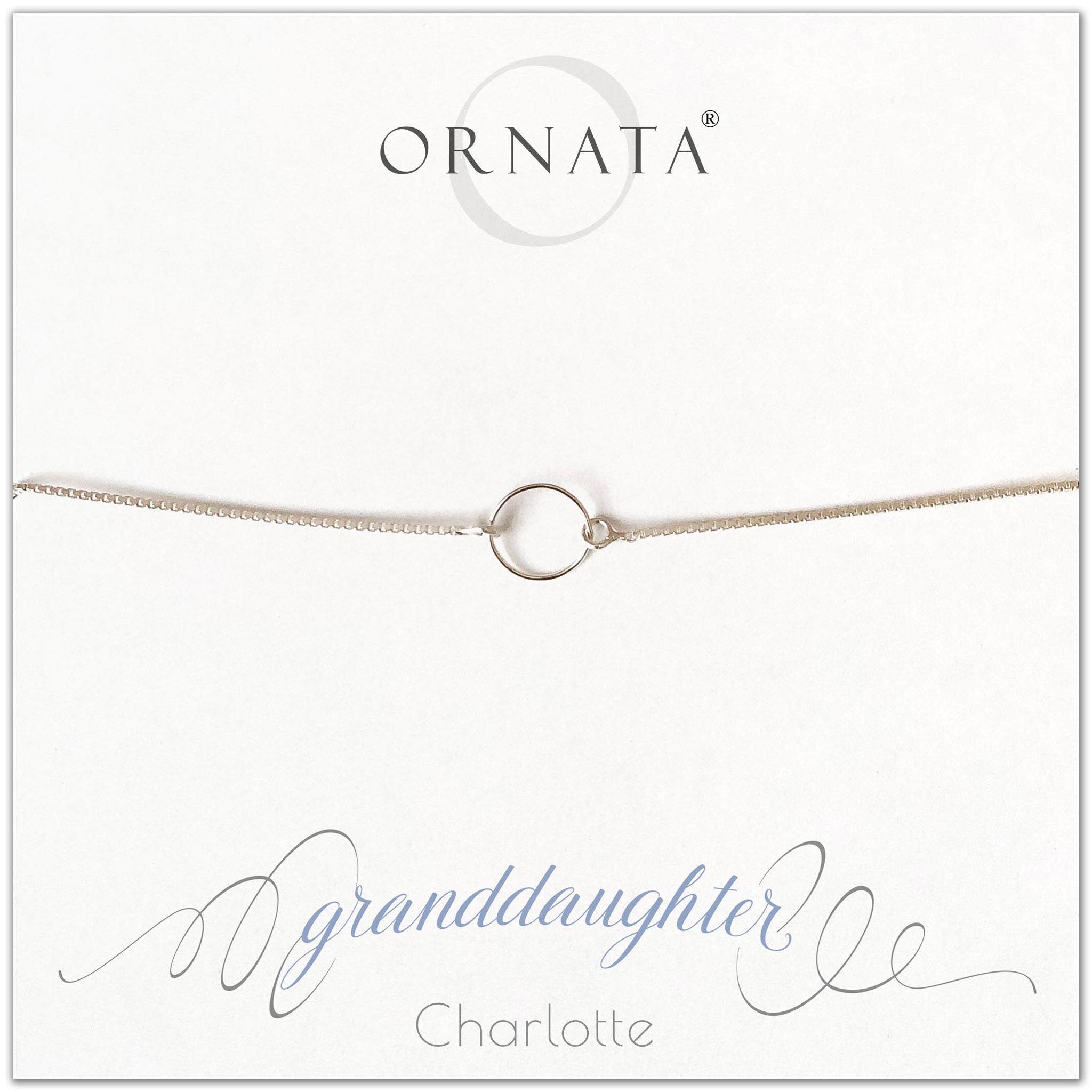 Granddaughter personalized sterling silver bolo bracelet. Our custom bracelets make good gifts for grandmother to give their granddaughters. Great granddaughter gift.