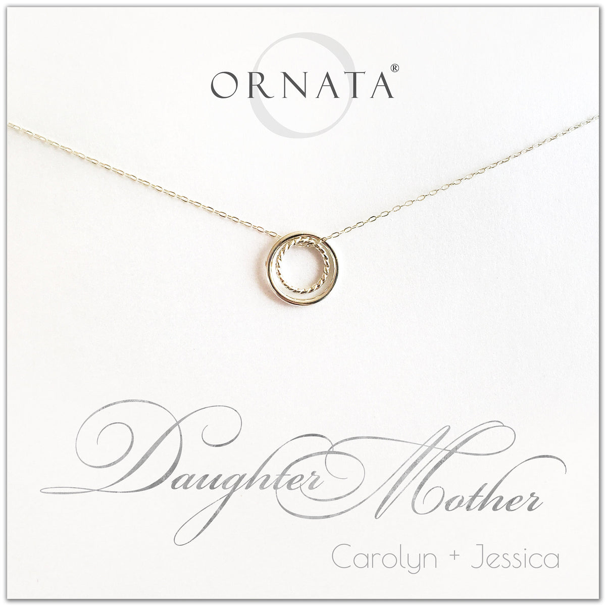 “Mother Daughter” Sterling Silver Necklace | 2021 Edition