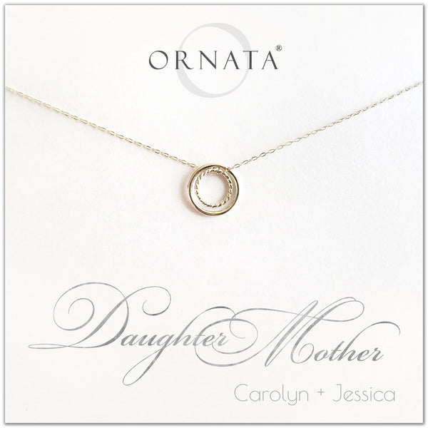 Mother's Day Gift 2021 - Mother Daughter Necklace Sterling Silver – Ornata
