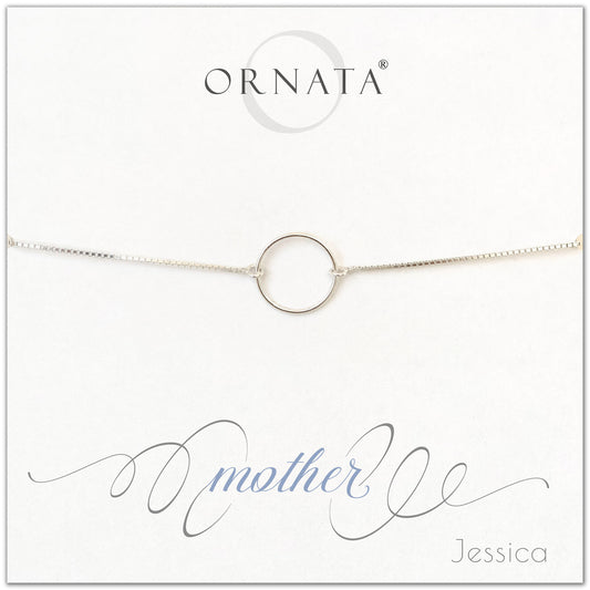 Mother personalized sterling silver bolo bracelet. Our custom bracelets make good gifts for moms and family. Great mother’s day gift.