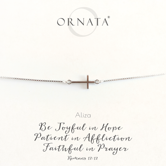 Romans 12:12 Bolo Bracelet on Personalized Jewelry Card
